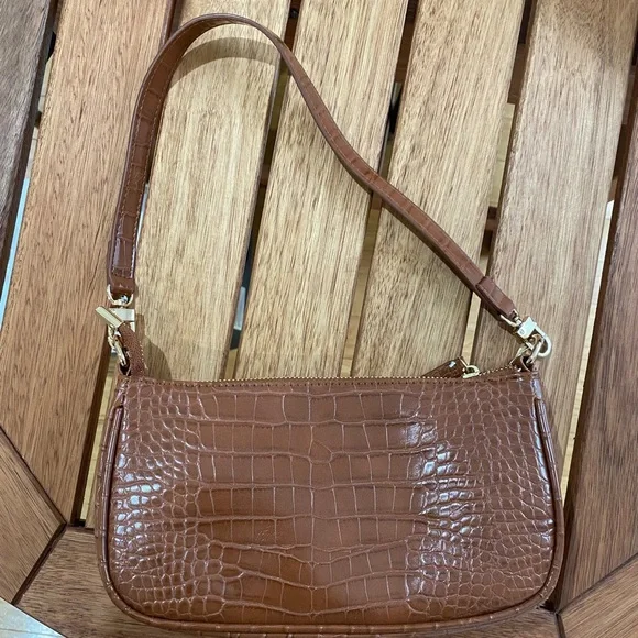 Croc Embossed PU Shoulder Bag - Picture 2 of 2